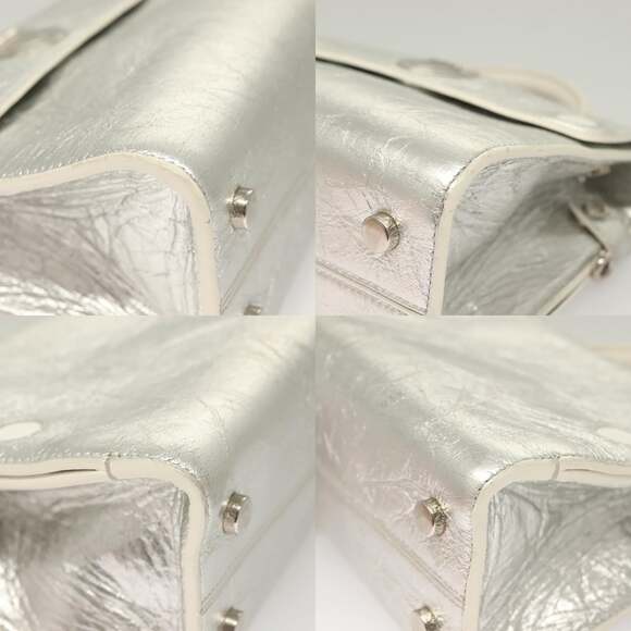 DIOR Ever Mini Hand Bag Leather Silver - Picture 10 of 13